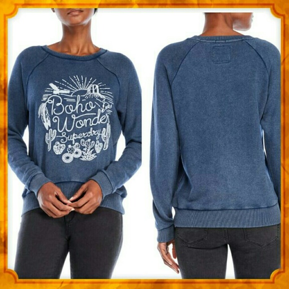 Superdry Sweaters - 💥 FINAL SALE 💥Embroidered Raglan Sweatshirt